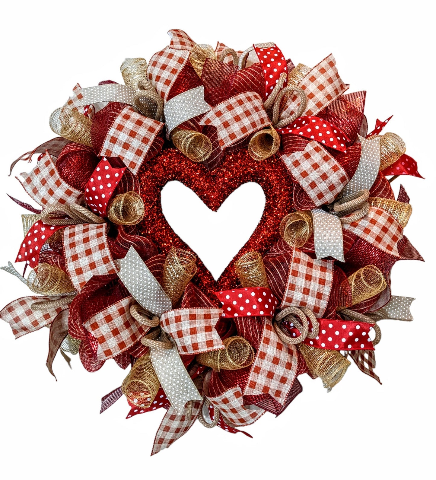 Valentine wreath - Open Heart