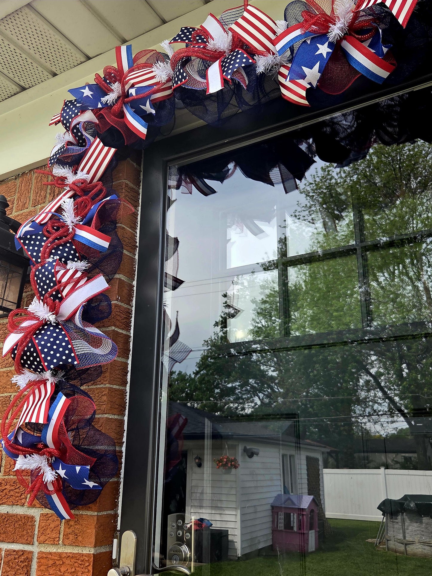 Patriotic garland, patriotic garlands, patriotic decor, 4th of July garland, fourth of July garland, patriotic decorations, patriotic door