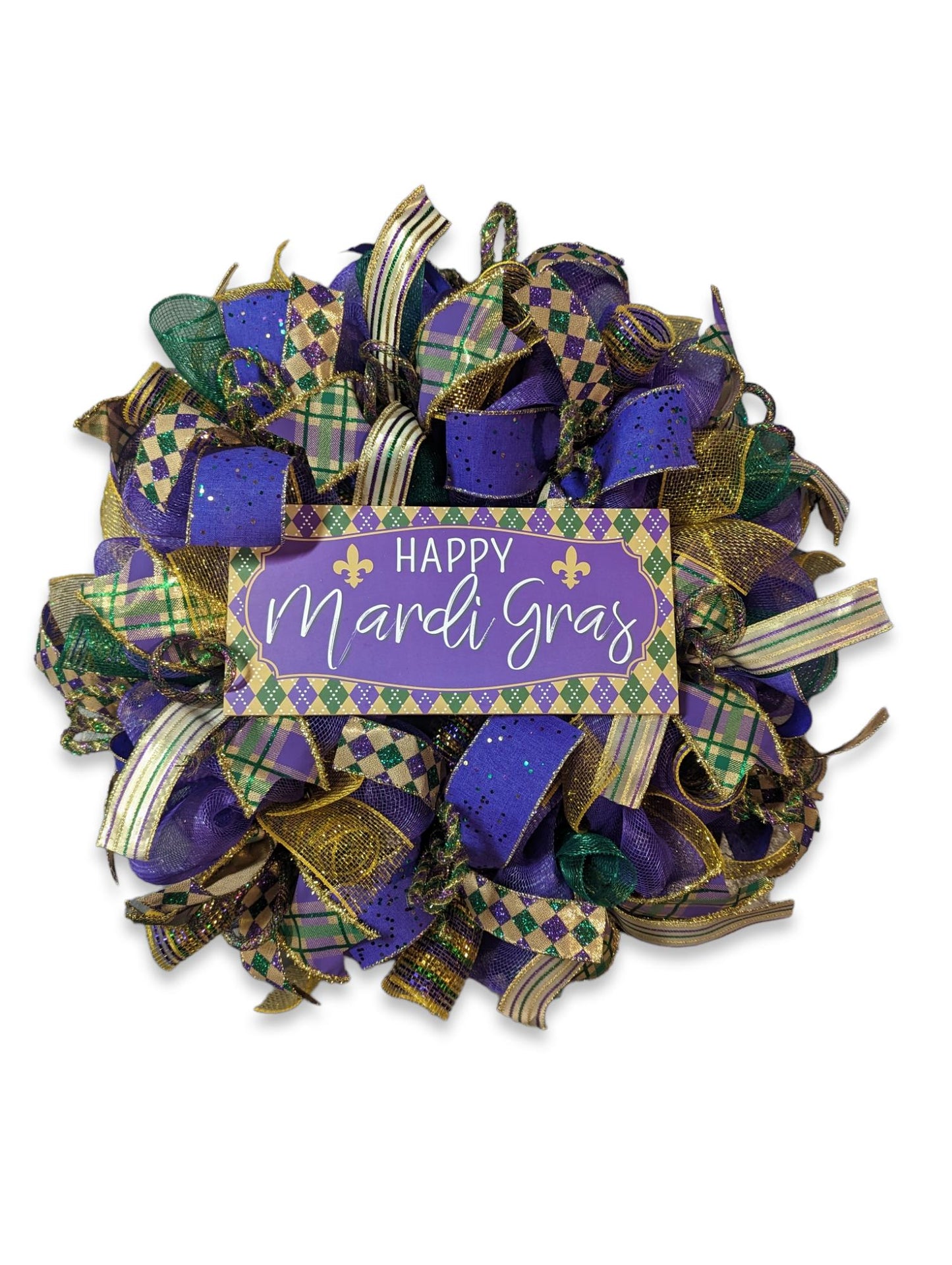 Mardi gras Wreath