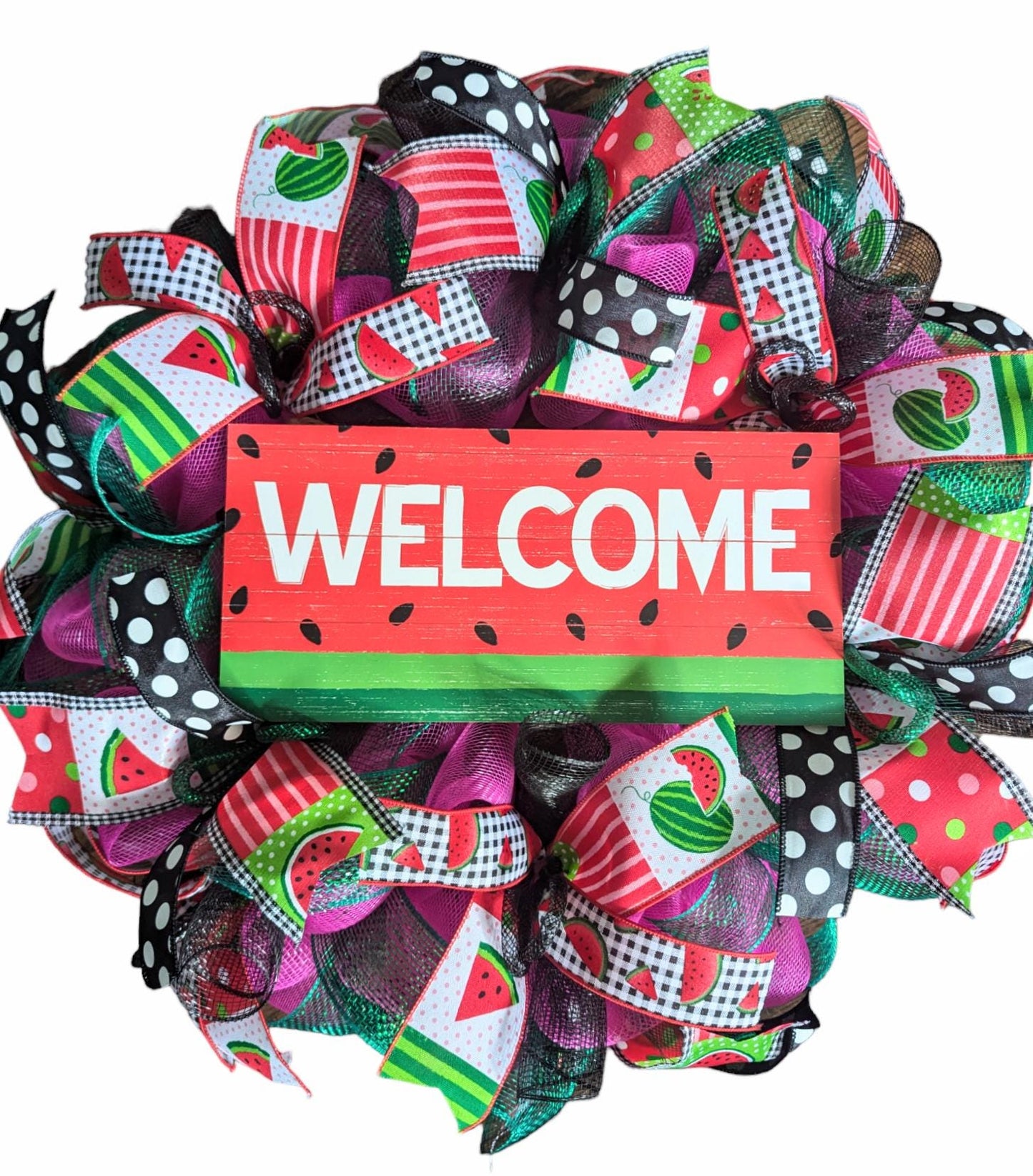 Watermelon wreath, summer wreath, watermelon wreaths, hello wreath, welcome summer wreath, wreath, summer wreaths, summer decor, door wreath