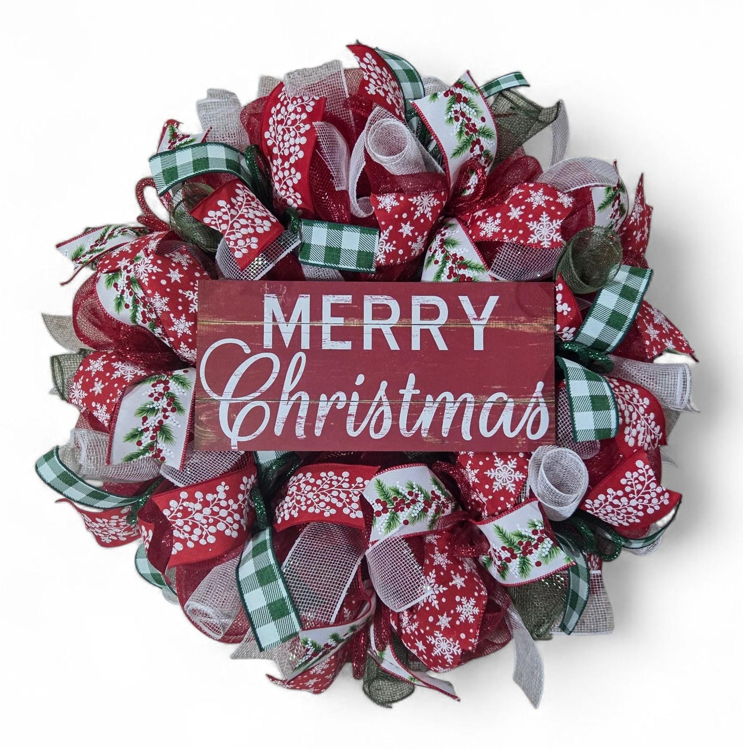 Christmas Wreath, Christmas wreaths for front door, Christmas wreath, Christmas decorations, Mesh Christmas Wreath, Classic christmas wreath