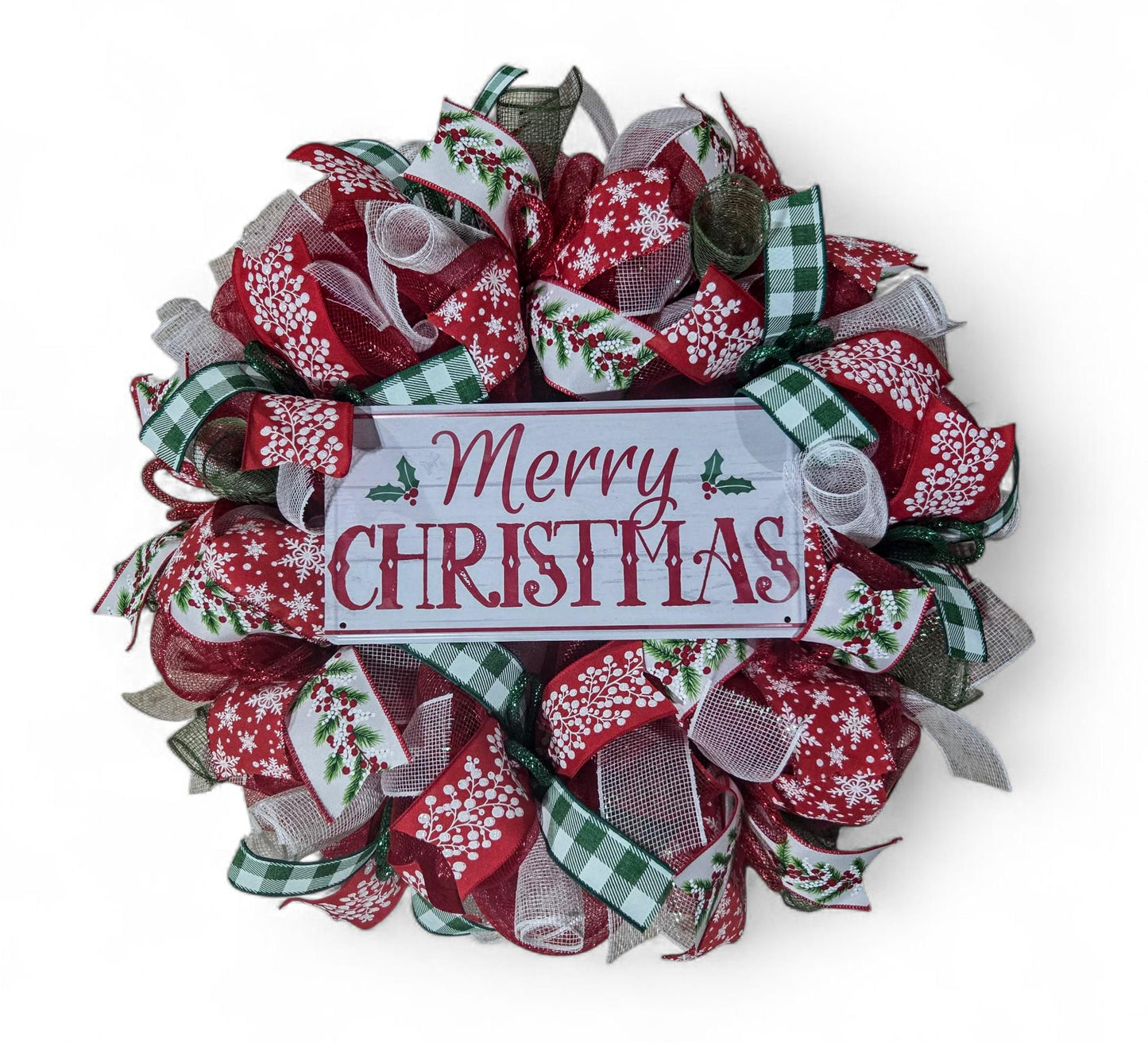 Christmas Wreath, Christmas wreaths for front door, Christmas wreath, Christmas decorations, Mesh Christmas Wreath, Classic christmas wreath