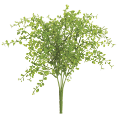 13" Soft PE Button Fern Bush Green