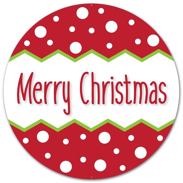 12" MERRY CHRISTMAS SIGN