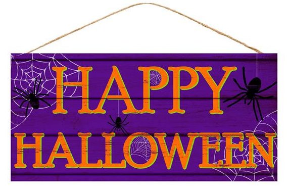 12.5 X 6" - HAPPY HALLOWEEN SIGN