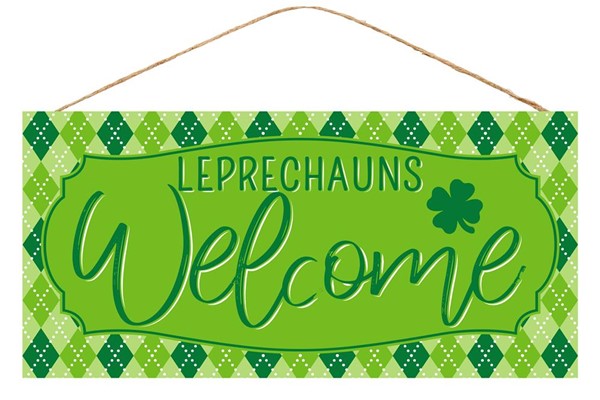 12.5" x 6" - Leprechauns Welcome