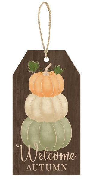12"H X 6"W WELCOME AUTUMN SIGN