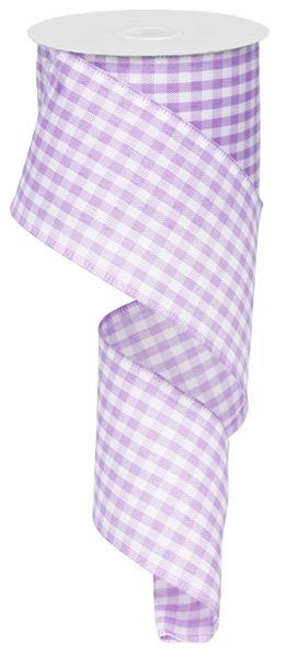2.5" X 10YDS - PURPLE GINGHAM RIBBON