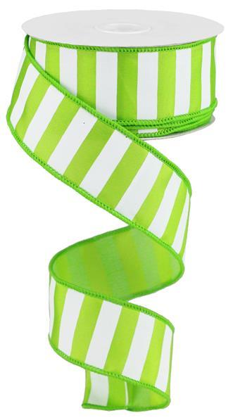 1.5" LIME HORIZONTAL STRIPE (10YDS)
