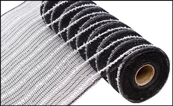 10" BLACK COTTON DRIFT MESH -(10YDS)