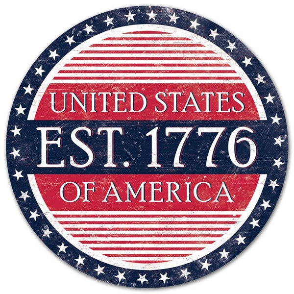 12" EST. 1776 SIGN