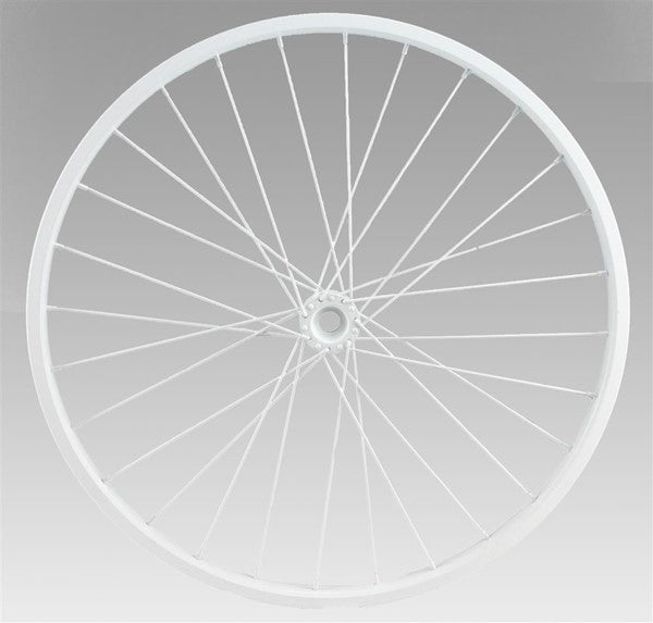 16.5" DIA DECORATIVE BICYCLE RIM -WHITE