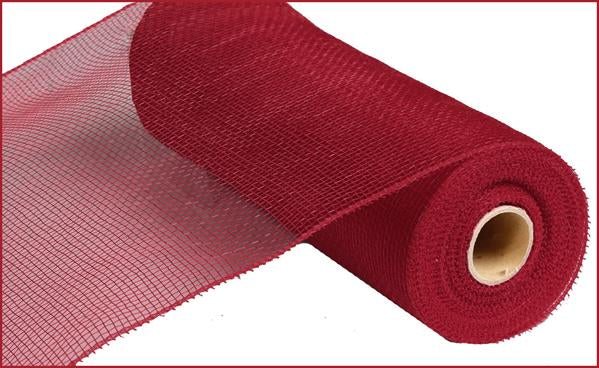 10" X 10YDS - BURGUNDY DECO MESH