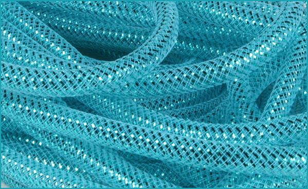 8MM X 10YDS - TURQUOISE SHIMMER TUBING