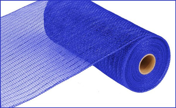10" ROYAL BLUE WITH BLUE FOIL MESH - (10YDS)