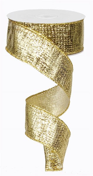 1.5" METALLIC GOLD RIBBON (10YDS)