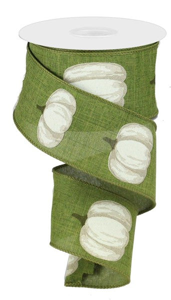 2.5" PUMPKINS ON MOSS - 10YDS