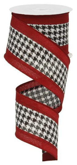2.5" X 10YDS - HOUNDSTOOTH RIBBON