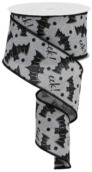 2.5" X 10YDS - BATS ON ROYAL (GREY BLACK)