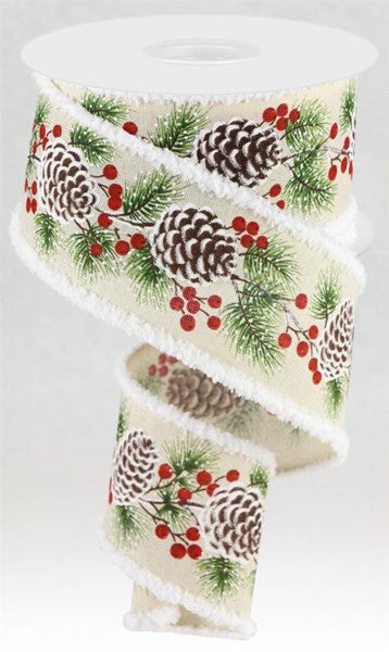 2.5"X10yd Pinecone/Berries/Drift Edge