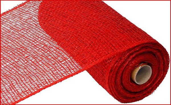 10" X 10YDS - RED POLY BURLAP MESH