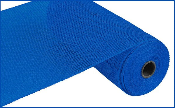 10" ROYAL BLUE POLY BURLAP - (10YDS)