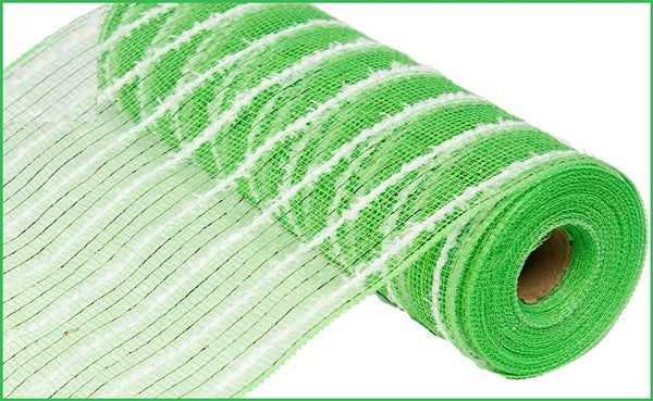 10" METALLIC LIME GREEN COTTON DRIFT MESH - (10YDS)