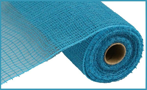 10" TURQUOISE JUTE MESH - (10YDS)