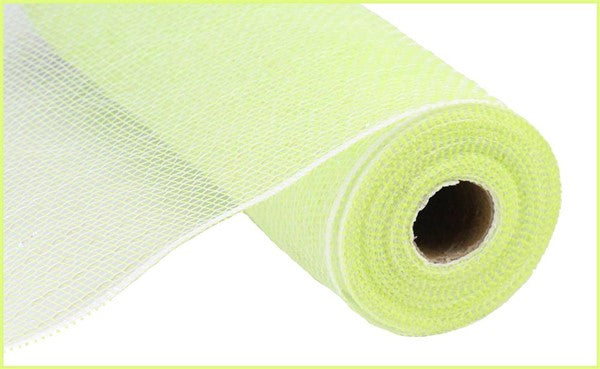 10" APPLE GREEN PASTEL IRRIDESCENT MESH - (10YDS)