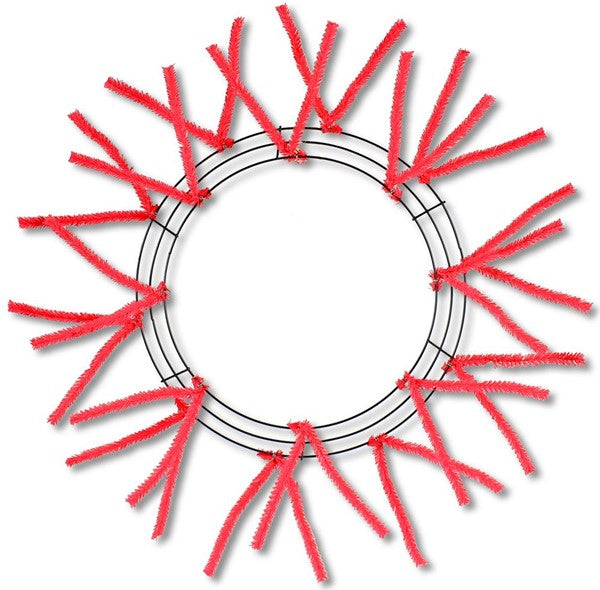 15"-25" RED PENCIL WREATH FORM