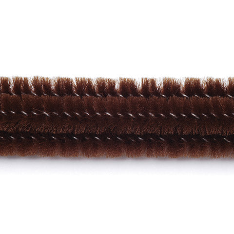 Chenille Stems - 6mm - Brown - 12 inches - 100 pieces