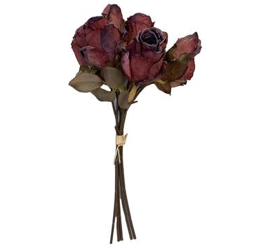 14.5" Dead Rose Bundle x10 Burgundy