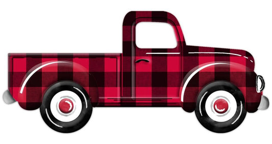 12" x 5" TRUCK PLAID SIGN