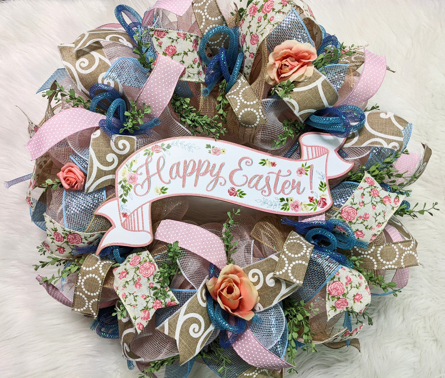 Happy Easter Wreath