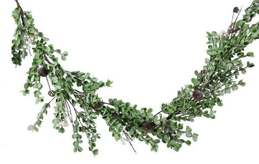 5'L Eucalyptus/Pip/Pinecone Garland