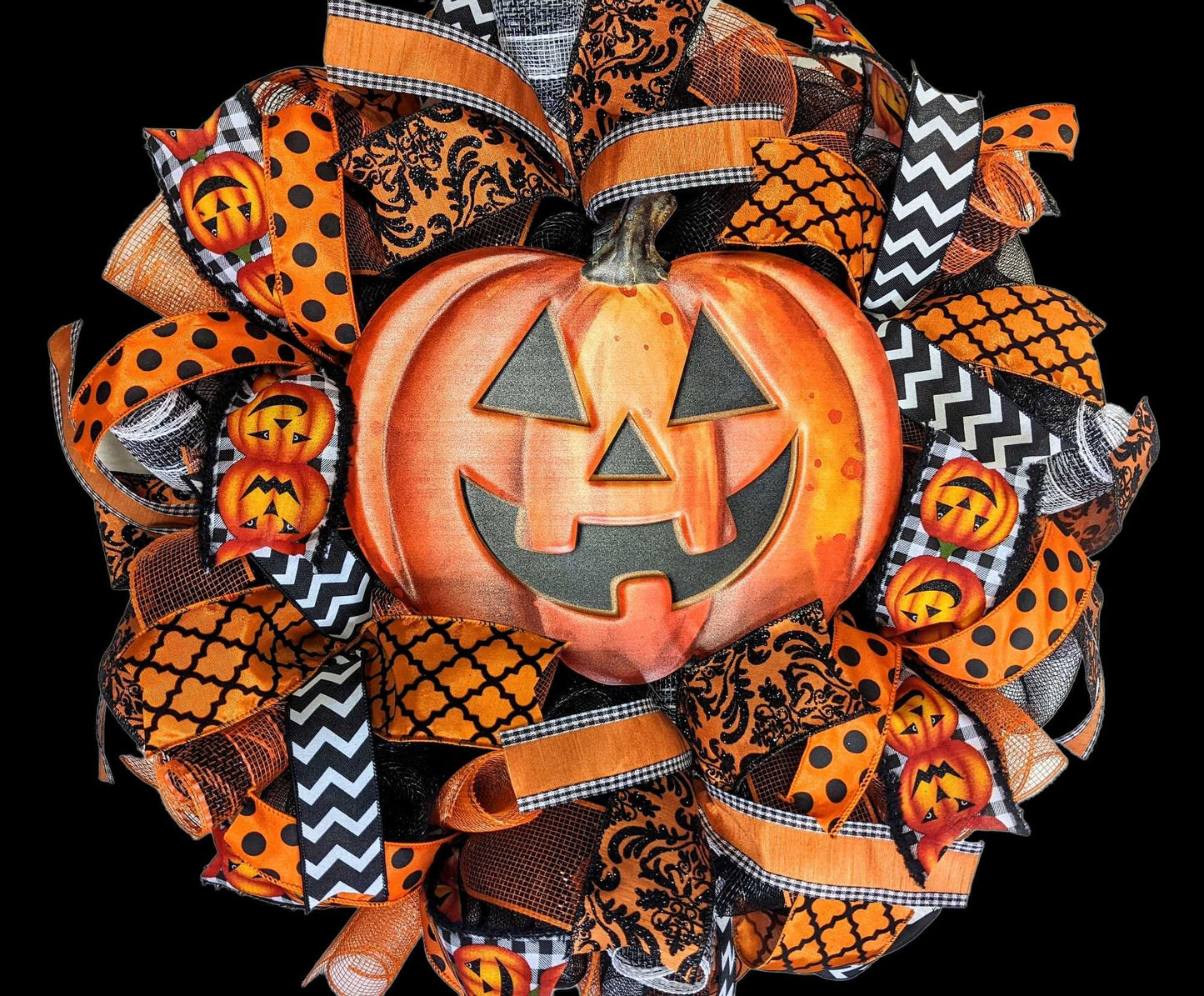 Jack O Lantern wreath