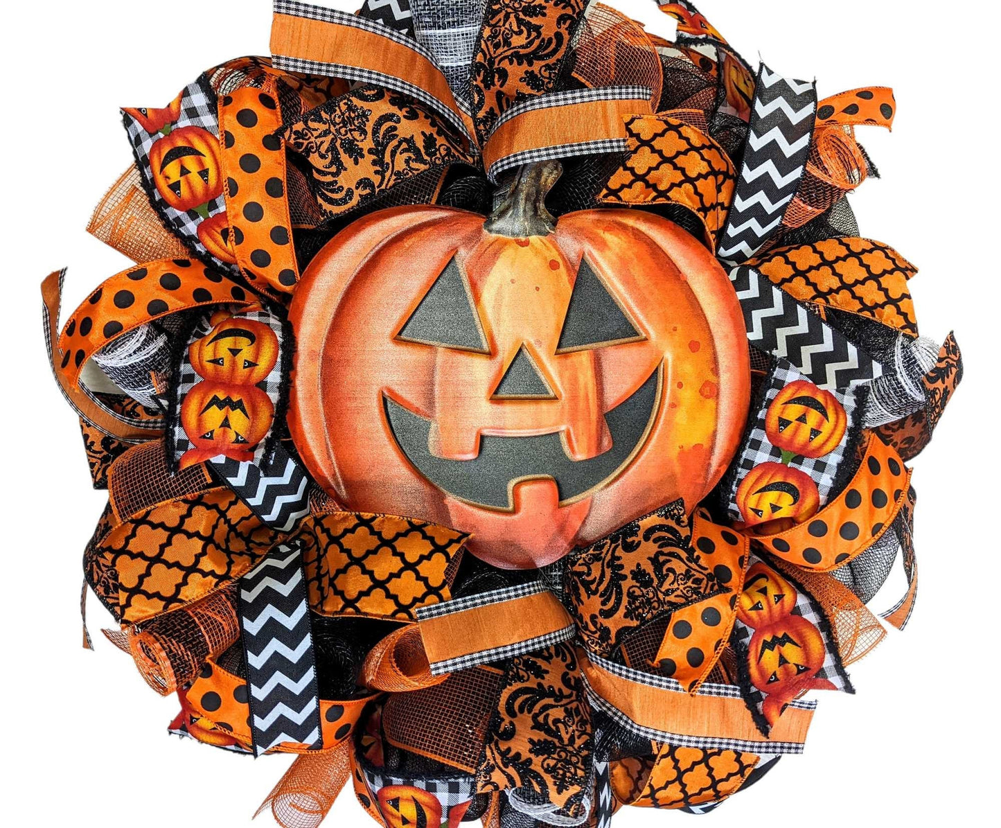 Jack O Lantern wreath