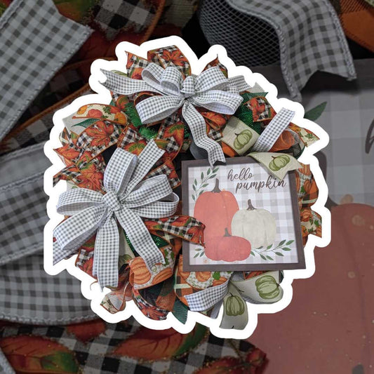 Hello Pumpkin Wreath