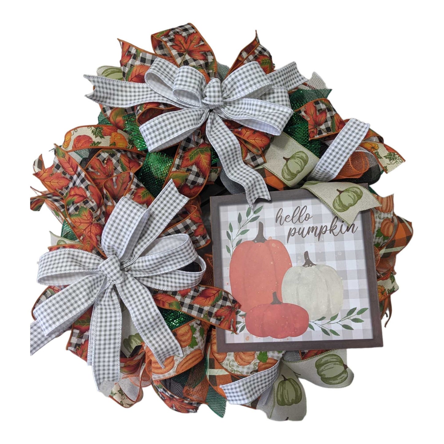 Hello Pumpkin Wreath