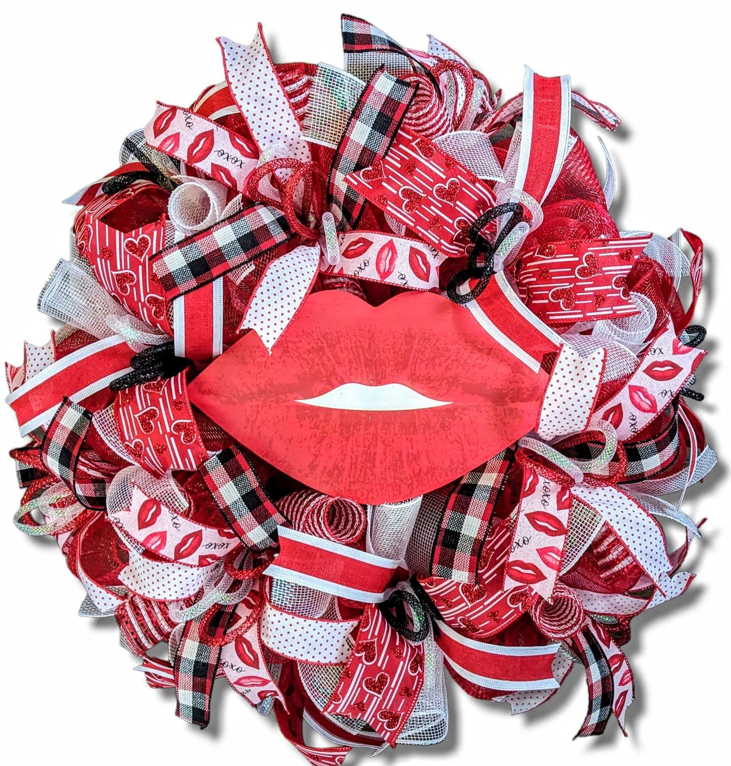 Valentines Day Wreath - Kiss