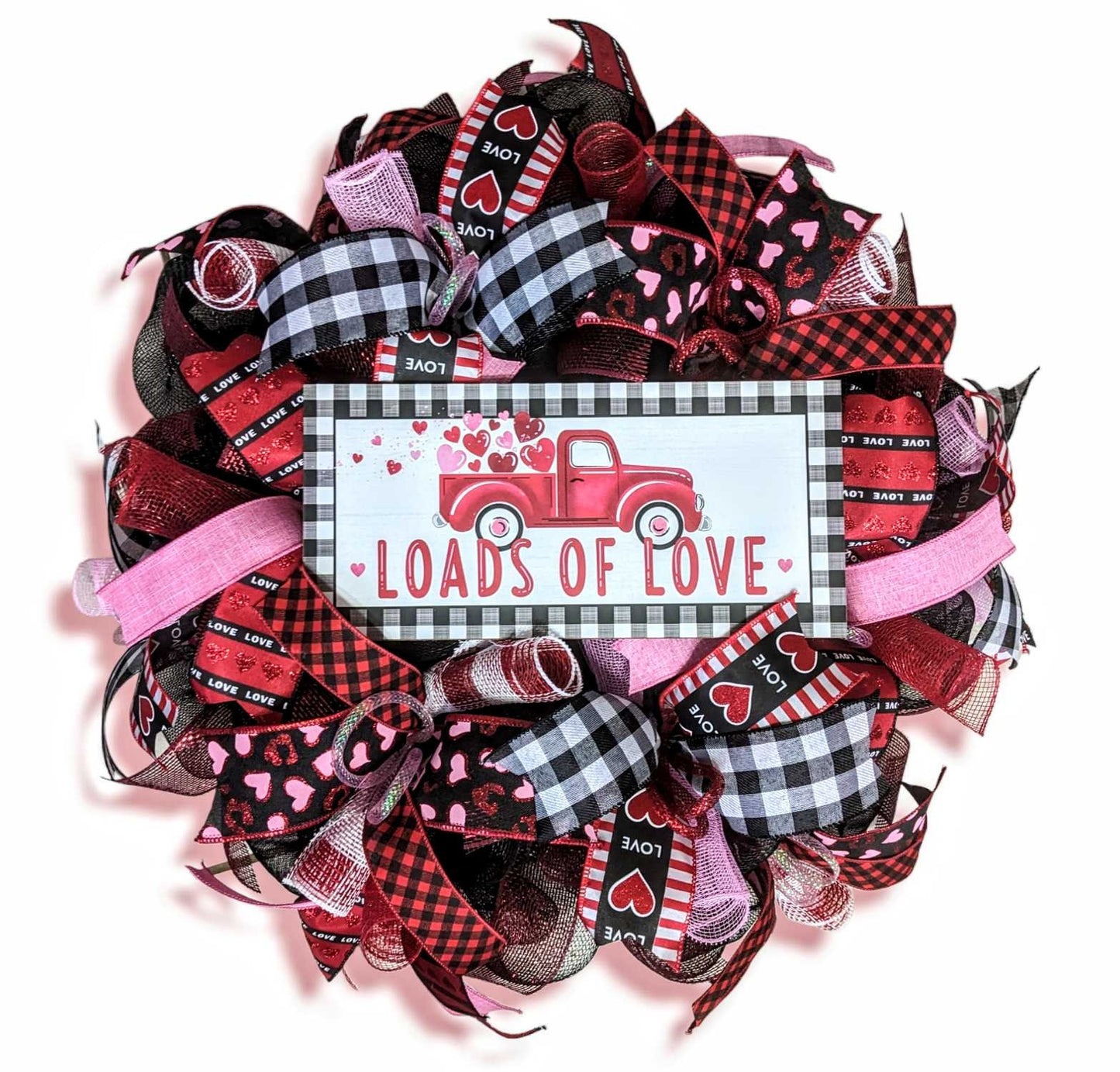 Loads of Love Truck Valentine Wreath