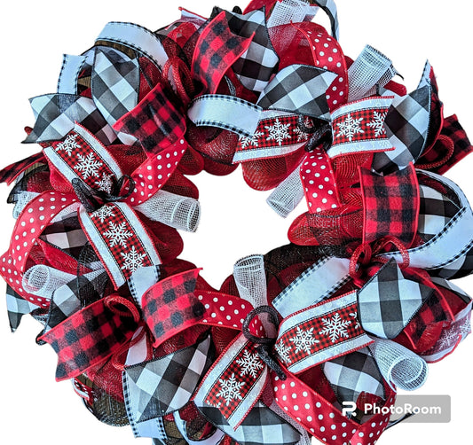 Winter Wreath, Snowflake Wreath, winter wreaths, snowman wreaths,Christmas decorations, Mesh winter Wreath, winter wreaths, snowflakes