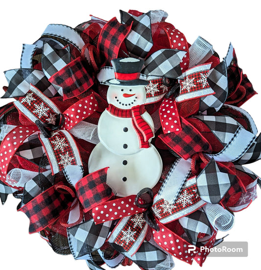Winter Wreath, Snowflake Wreath, winter wreaths, snowman wreaths,Christmas decorations, Mesh winter Wreath, winter wreaths, snowflakes