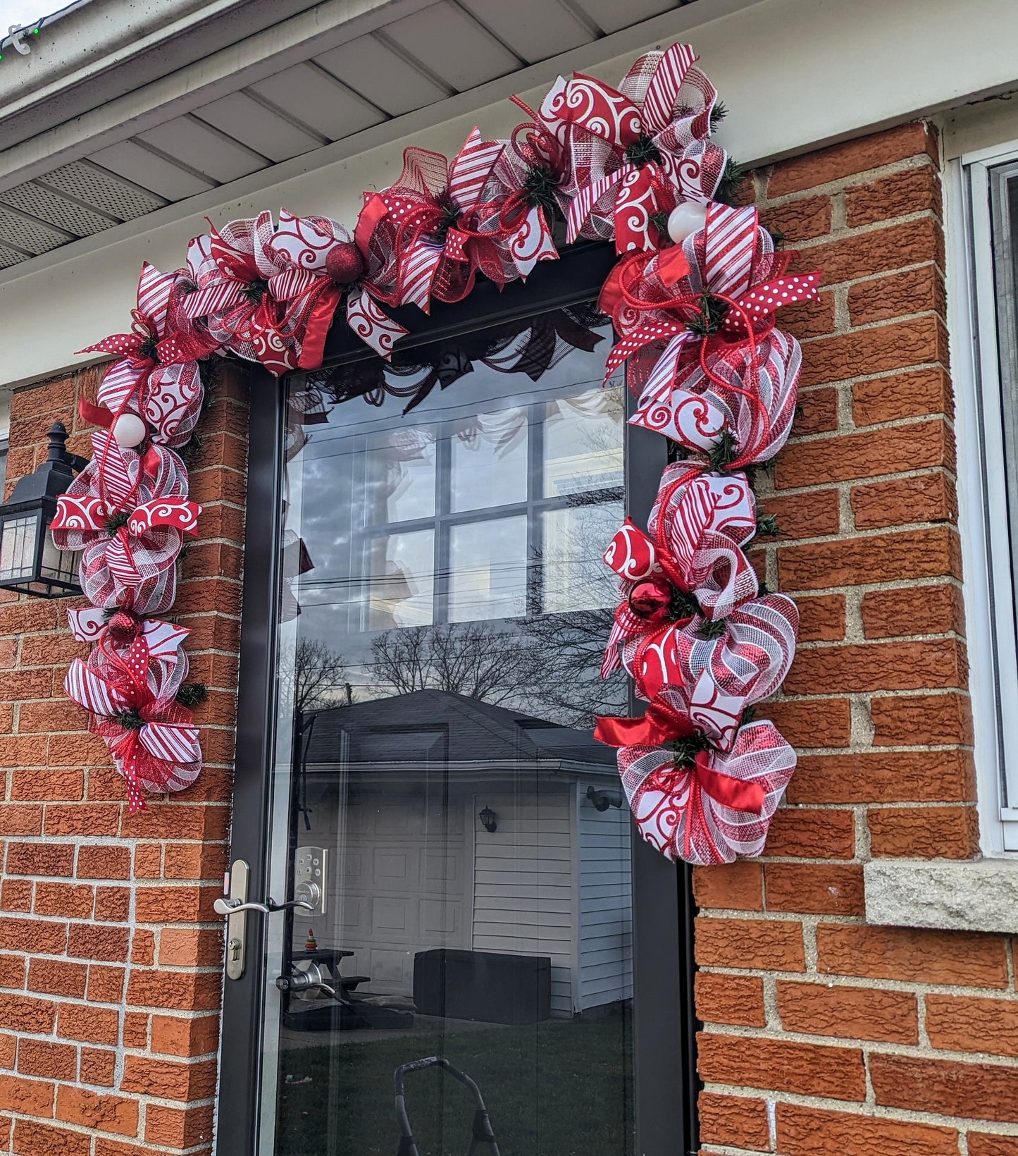 Candy Cane GARLAND, CHRISTMAS GARLAND, Door garland, mantle, Mesh Christmas Garland, Christmas decorations, garlands, Christmas garlands