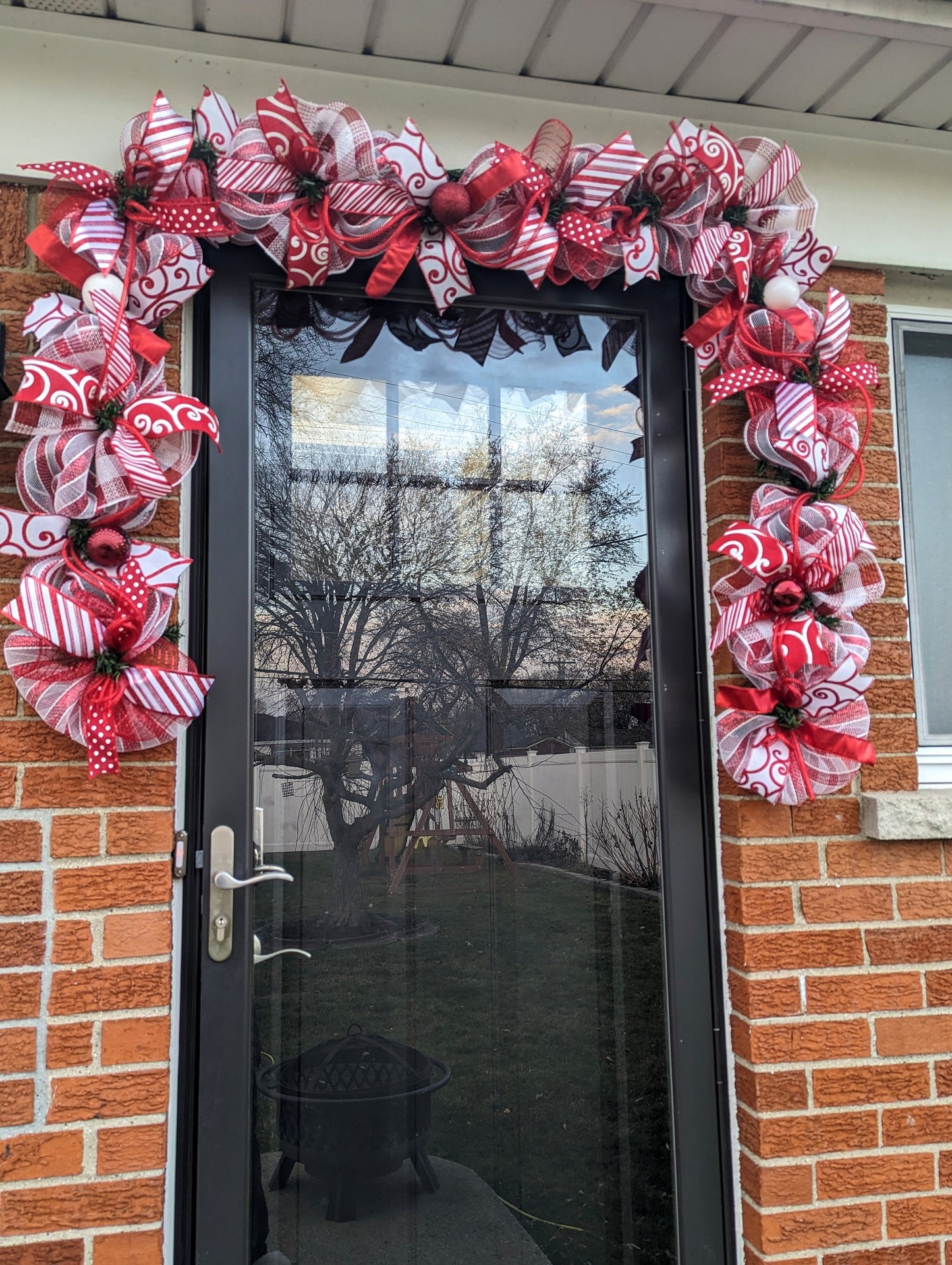 Candy Cane GARLAND, CHRISTMAS GARLAND, Door garland, mantle, Mesh Christmas Garland, Christmas decorations, garlands, Christmas garlands