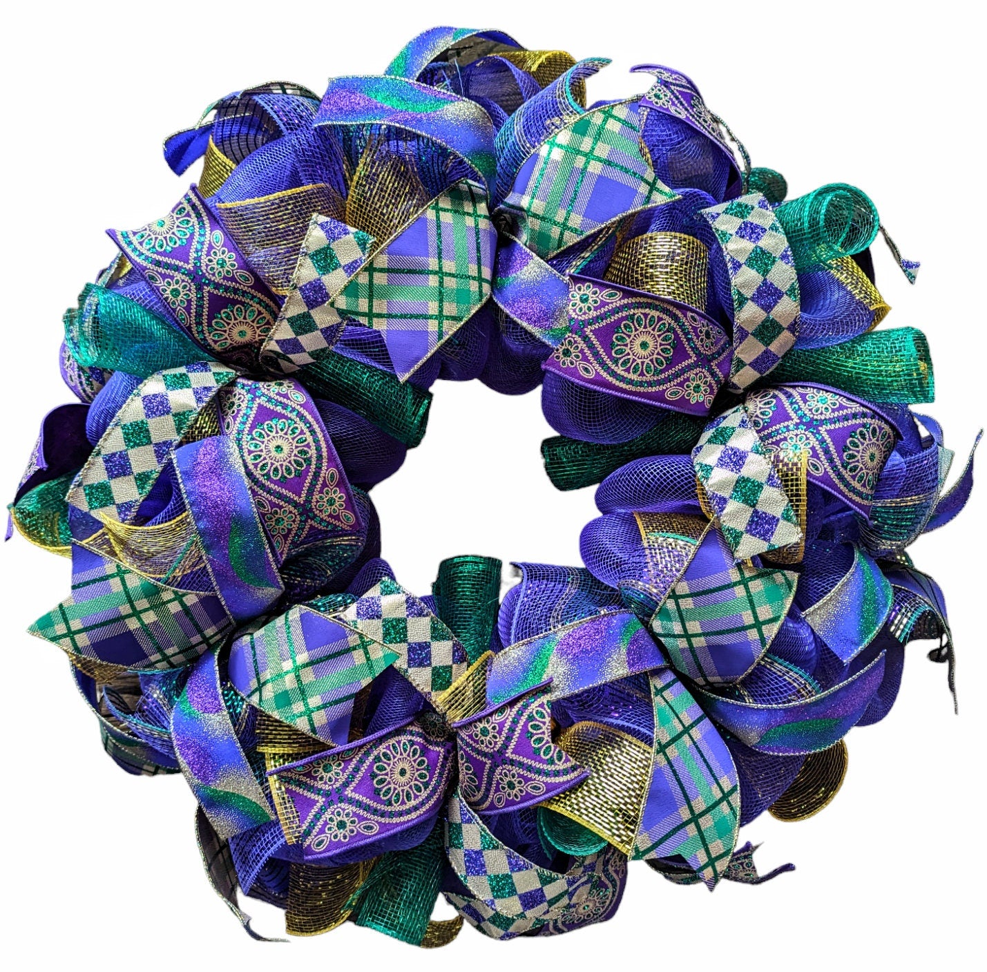 Mardi gras Wreath