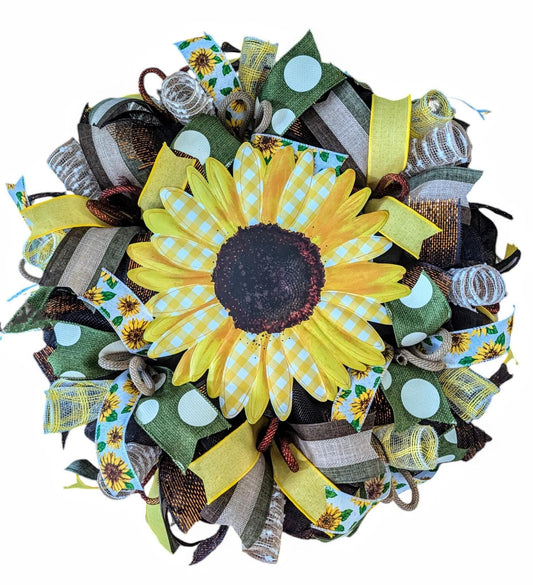 Welcome wreath, sunflower wreaths, sunflower wreath, welcome wreaths, everyday wreaths, everyday wreath, door decor, door decorations