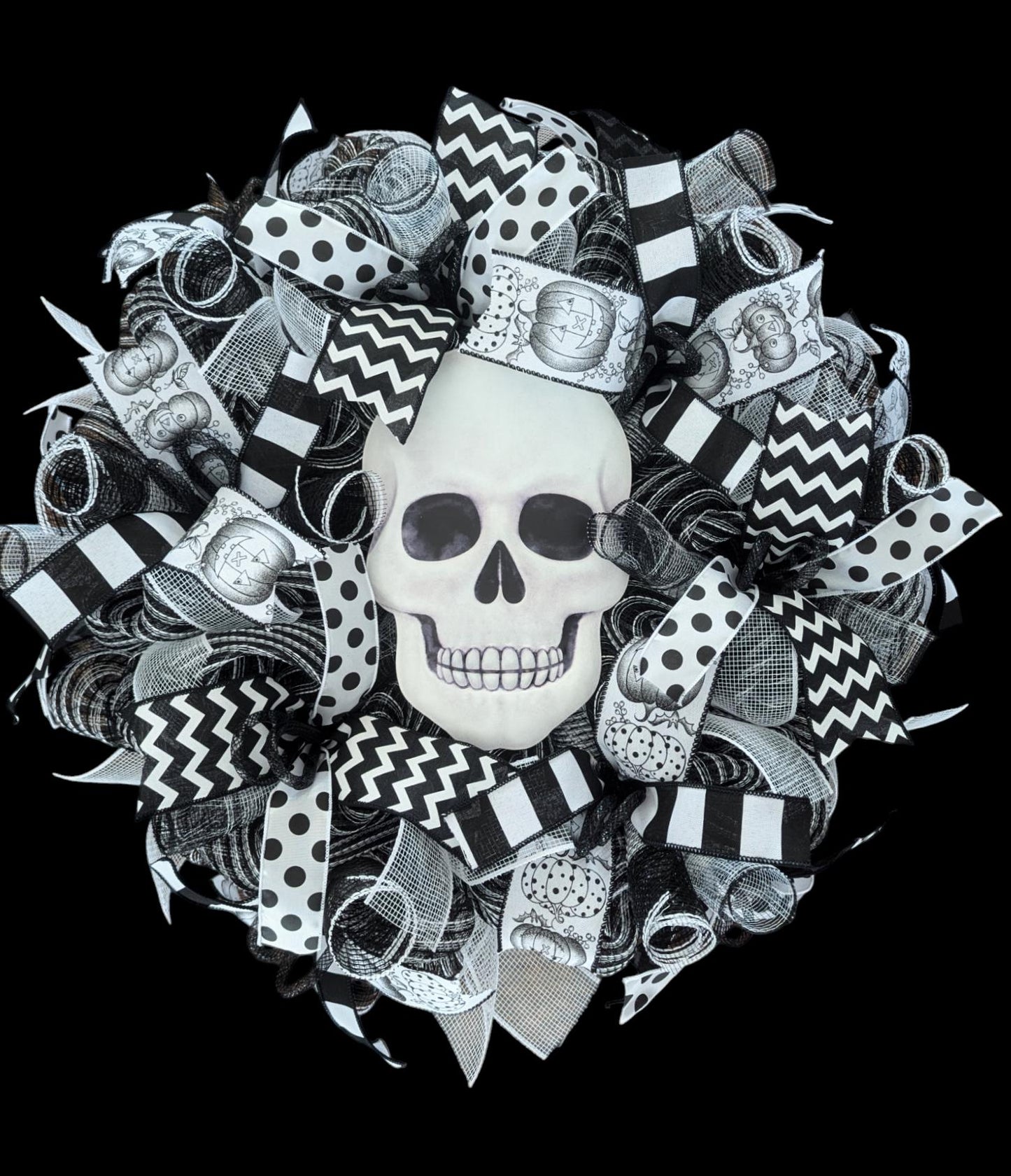 Halloween Wreath - Skull