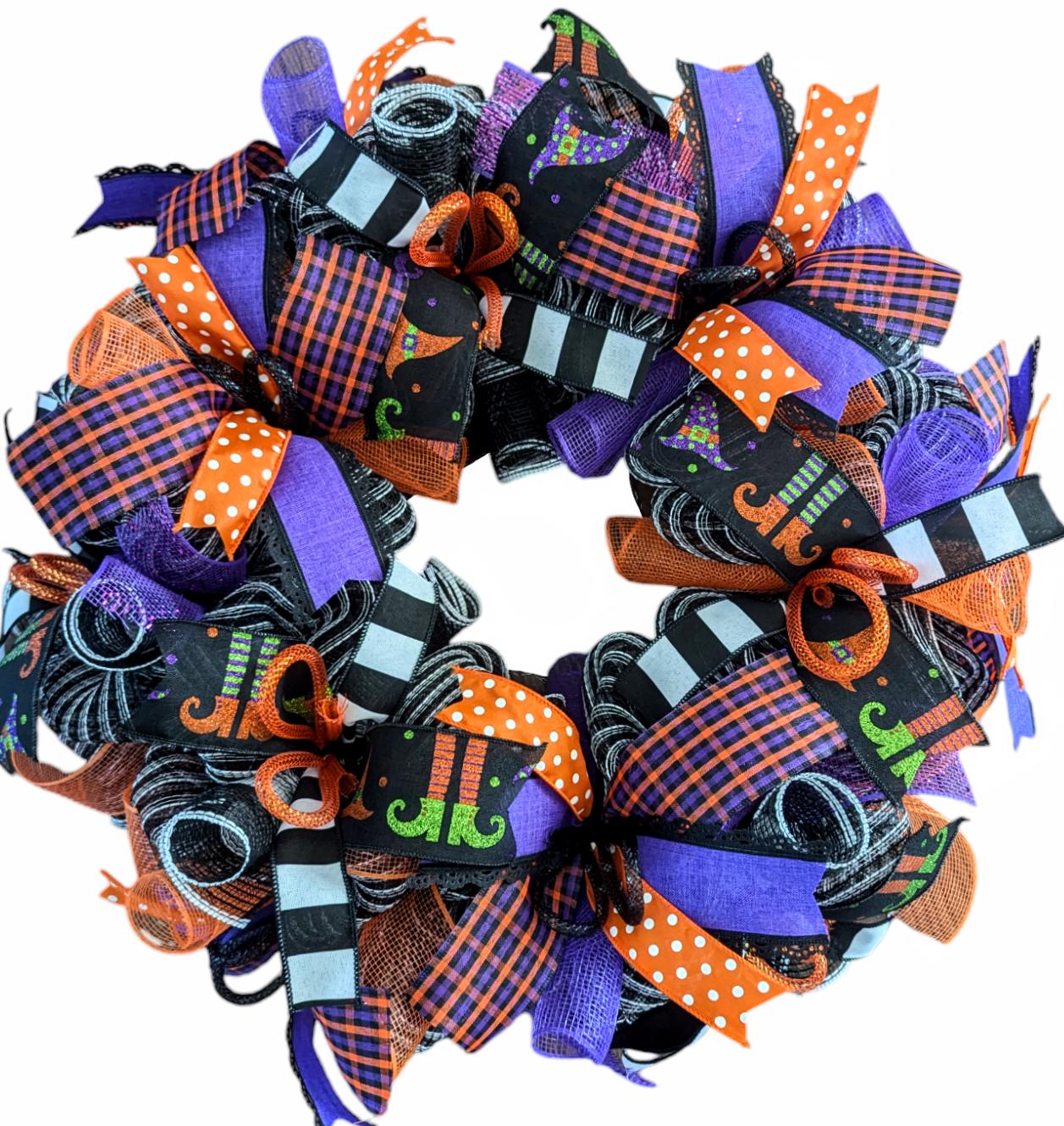 Open Halloween wreath