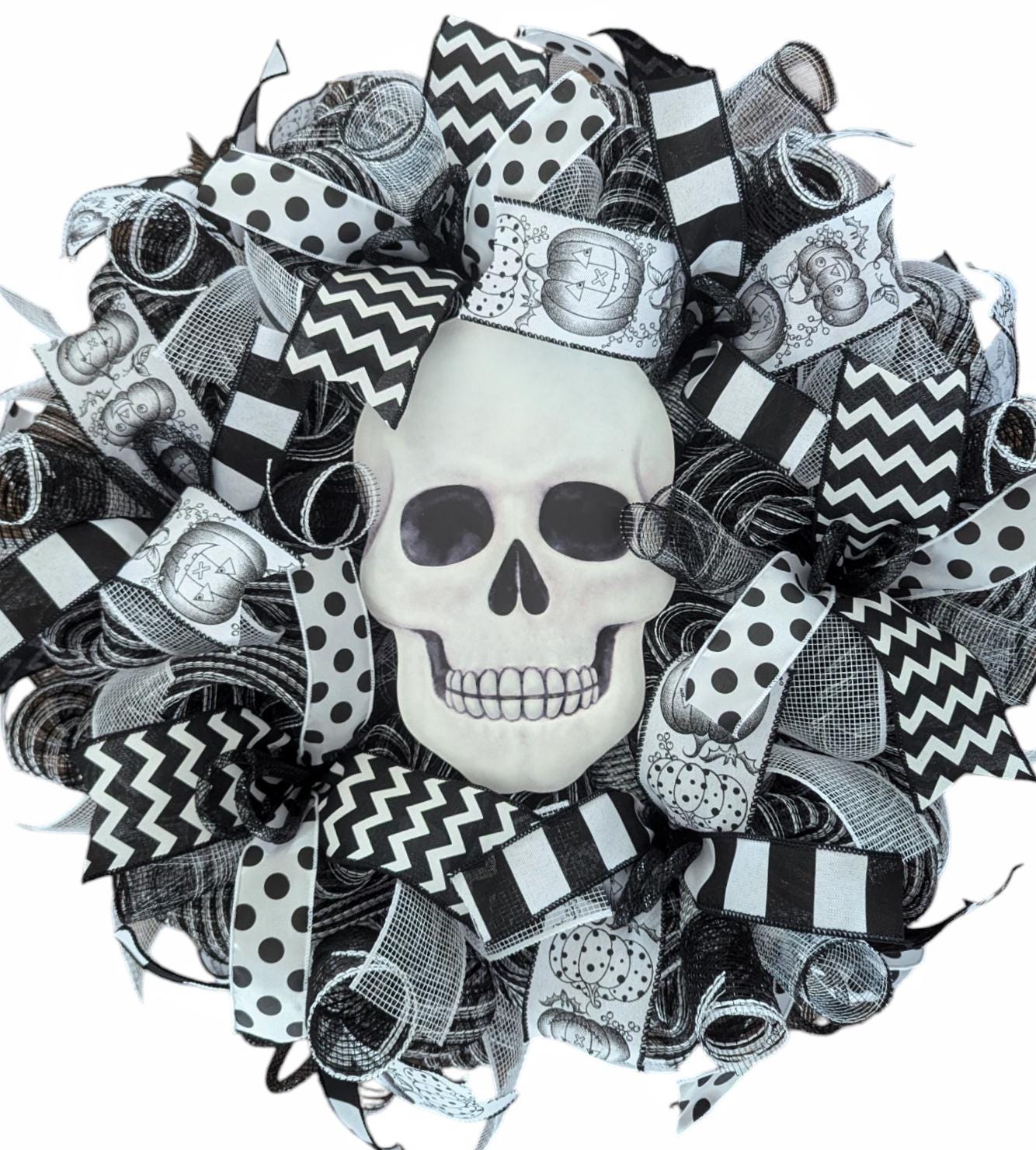 Halloween Wreath - Skull